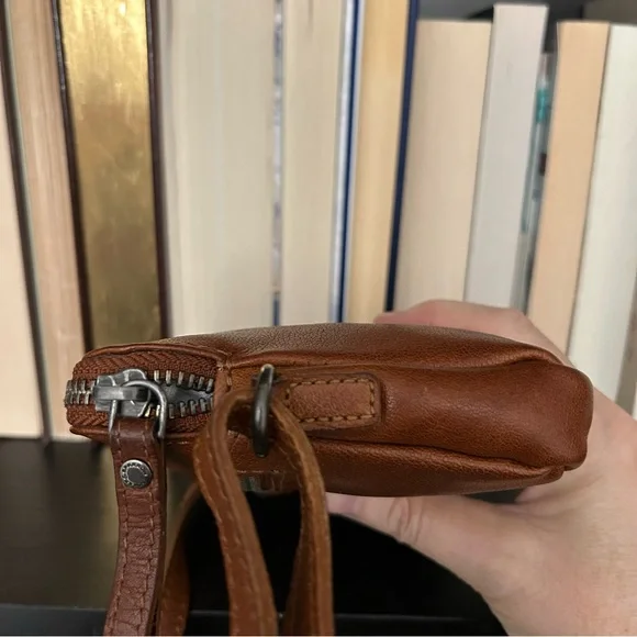 Spikes & Sparrow- Elegant Mini Tan Leather Crossbody/Travel Bag - Picture 7 of 14